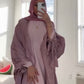 Dusty Pink Ariella Open Abaya