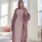 Dusty Pink Ariella Open Abaya