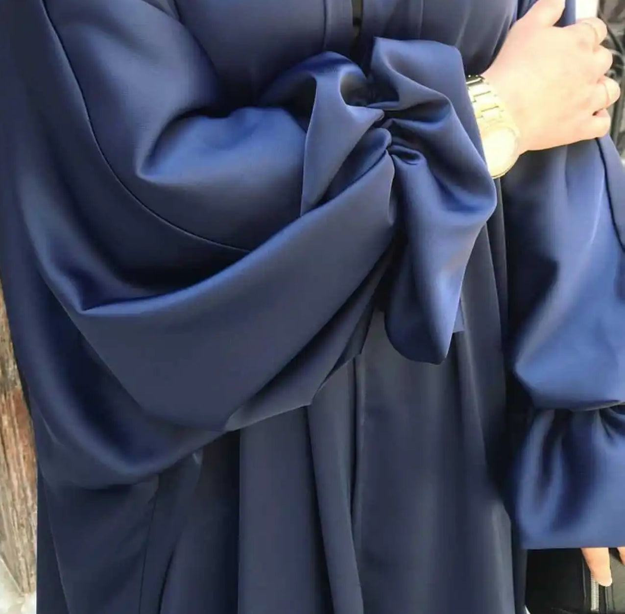 Navy Blue Layla Open Abaya